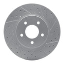 R1 05-12 Ford Escape Front Right Drilled & Slotted Geo-Carbon Rotor