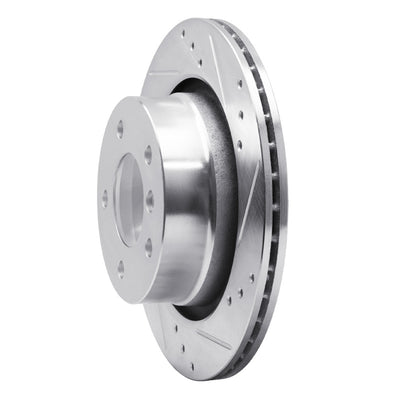 R1 03-08 BMW Z4 Rear Drilled & Slotted Silver Brake Rotor Set