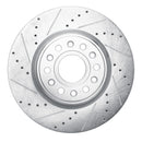 R1 19-25 Ram 1500 Front & Rear Drilled & Slotted Silver Brake Rotor Set