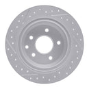 R1 02-25 Nissan Altima Rear Right Drilled & Slotted Geo-Carbon Rotor