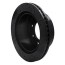 R1 11-25 Chevrolet Silverado 3500 HD Rear Left Drilled & Slotted Black Brake Rotor