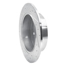 R1 04-05 Toyota RAV4 Rear Right Drilled & Slotted Silver Brake Rotor
