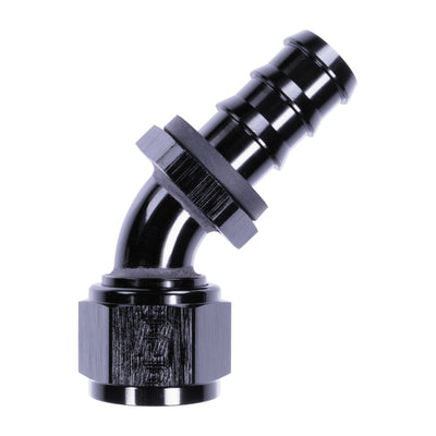 Russell 12AN Twist-Lok 45 Degree Hose End - Black