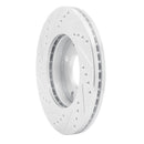 R1 01-03 Hyundai SONATA Front Right Drilled & Slotted Silver Brake Rotor