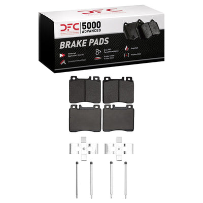 DFC 91-99 Mercedes-Benz 600SEC Front 5000 Advanced Low Metallic Brake Pads and Hardware Kit