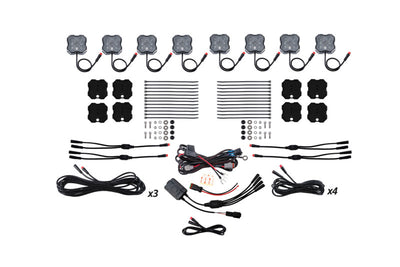 Diode Dynamics Stage Series RGBW LED Rock Light Kit (8-pack)