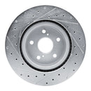 R1 18-25 Lexus ES250 Front Drilled & Slotted Silver Brake Rotor Set