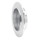 R1 95-07 Chrysler PT Cruiser Rear Right Drilled & Slotted Silver Brake Rotor