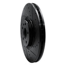R1 16-26 Polestar Polestar 2 Front Right Drilled & Slotted Black Brake Rotor