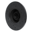 R1 79-85 Volkswagen Vanagon Front Left Drilled & Slotted Black Brake Rotor