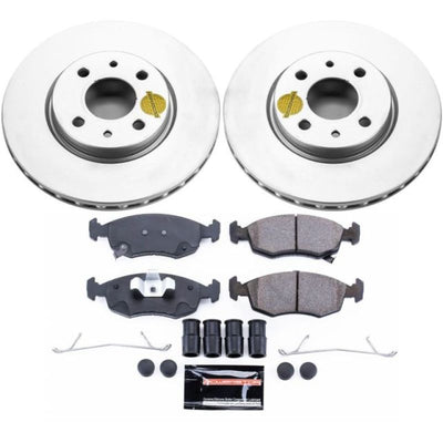 Power Stop 12-18 Fiat 500 Front & Rear Z23 Evolution Sport Coated Brake Kit