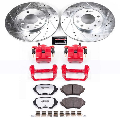 Power Stop 06-15 Mazda MX-5 Miata Front & Rear Z26 Street Warrior Brake Kit w/Calipers
