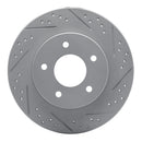 R1 92-05 Buick Riviera Rear Right Drilled & Slotted Geo-Carbon Rotor