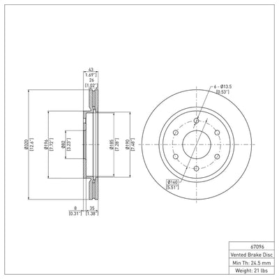 DFC 05-07 Infiniti QX56 Front & Rear Rotors