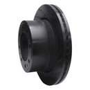 R1 19-25 Ram 3500 Rear Right Drilled & Slotted Black Brake Rotor