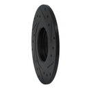 R1 81-84 Toyota STARLET Front Left Drilled & Slotted Black Brake Rotor