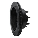 R1 95-07 Ford E-150 Econoline Front Right Drilled & Slotted Black Brake Rotor