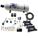 Nitrous Express Dual Holley/Gasoline Nitrous Kit (100-500HP) w/15lb Bottle