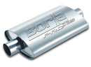 Borla Pro-XS 2in Tubing 14in x 4in x 9.5in Oval Notched Center/Offset Muffler