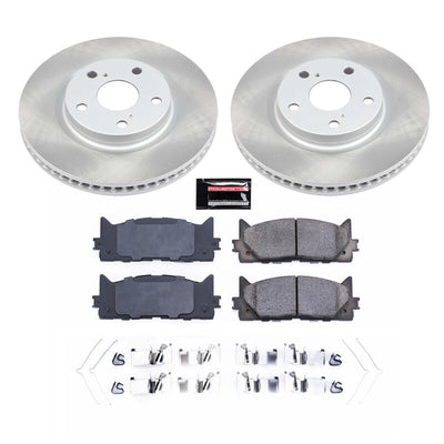 Power Stop 13-18 Lexus ES300h Front and Rear Semi-Coated Rotor Kit