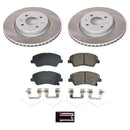 Power Stop 18-22 Hyundai Accent Front and Rear Semi-Coated Rotor Kit