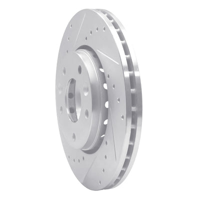 R1 20-24 Nissan Sentra Front Drilled & Slotted Silver Brake Rotor Set