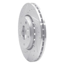 R1 20-24 Nissan Sentra Front Drilled & Slotted Silver Brake Rotor Set