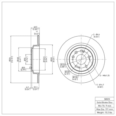 DFC 09-14 Acura TL Front & Rear Geospec Rotors