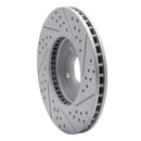 R1 08-14 Cadillac Cts Front Left Drilled & Slotted Geo-Carbon Rotor
