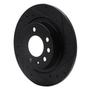 R1 85-92 Chevrolet Camaro Rear Right Drilled & Slotted Black Brake Rotor