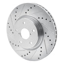 R1 15-21 Subaru Legacy Front & Rear Drilled & Slotted Silver Brake Rotor Set