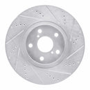R1 93-98 Toyota Supra Front & Rear Drilled & Slotted Silver Brake Rotor Set