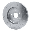 R1 01-06 Lexus LS430 Front & Rear Drilled & Slotted Silver Brake Rotor Set