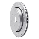 R1 89-95 Chrysler Daytona Rear Drilled & Slotted Silver Brake Rotor Set