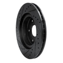 R1 06-17 Suzuki Grand Vitara (Mexico) Front Right Drilled & Slotted Black Brake Rotor