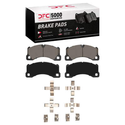 DFC 09-24 Bentley Flying Spur Front 5000 Advanced Low Metallic Brake Pads and Hardware Kit