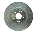 R1 10-16 Hyundai Genesis Coupe Front & Rear Drilled & Slotted Silver Brake Rotor Set
