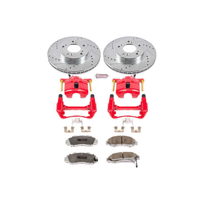 Power Stop 95-98 Honda Odyssey Front & Rear Z26 Street Warrior Brake Kit w/Calipers