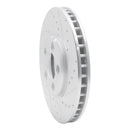 R1 00-06 Ford Thunderbird Front Right Drilled & Slotted Silver Brake Rotor