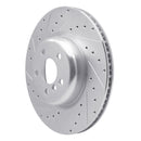 R1 16-25 BMW 740i Front & Rear Drilled & Slotted Silver Brake Rotor Set
