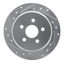 R1 03-09 Chrysler PT Cruiser Front & Rear Drilled & Slotted Silver Brake Rotor Set