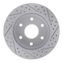 R1 21-22 Chevrolet Colorado Front Right Drilled & Slotted Geo-Carbon Rotor