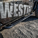Westin 18-22 Jeep Wrangler JLU 4dr Platinum 4 Oval Nerf Step Bars - Tex. Blk
