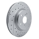 R1 18-25 Lexus ES250 Front Drilled & Slotted Silver Brake Rotor Set