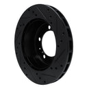 R1 91-97 Porsche 911 Right Rear Drilled & Slotted Black Brake Rotor