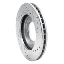 R1 98-15 Nissan NP300 (Mexico) Front Left Drilled & Slotted Silver Brake Rotor