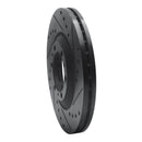 R1 92-02 Acura SLX Front Right Drilled & Slotted Black Brake Rotor