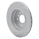 R1 95-02 BMW Z3 Left Rear Drilled & Slotted Geo-Carbon Rotor