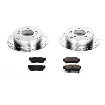 Power Stop 06-08 Hyundai Sonata Rear Z23 Evolution Sport Brake Kit w/Calipers