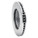 R1 16-22 Toyota Prius Front Right Drilled & Slotted Silver Brake Rotor